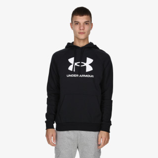 Under Armour Ανδρική φλις μπλούζα με κουκούλα και λογότυπο UA Rival 