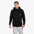 LONSDALE Black Col Half Zip Hoody 